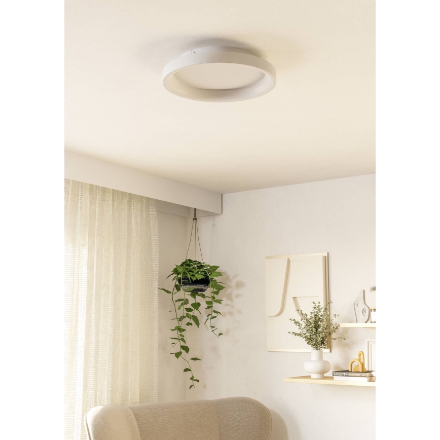Eglo - LED Dimmable φωτιστικό οροφής LED/12W/230V 2700-6500K λευκό + τηλεχειριστήριο