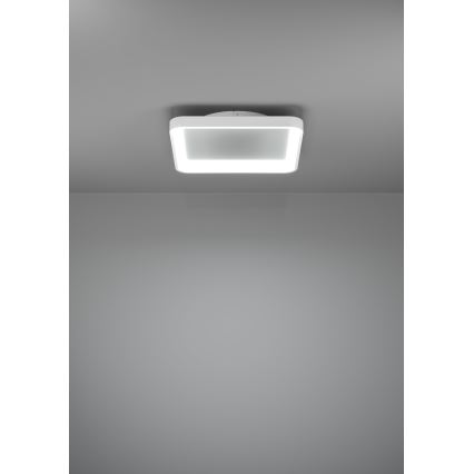 Eglo - LED Dimmable φωτιστικό οροφής LORETELLO LED/12W/230V λευκό + τηλεχειριστήριο