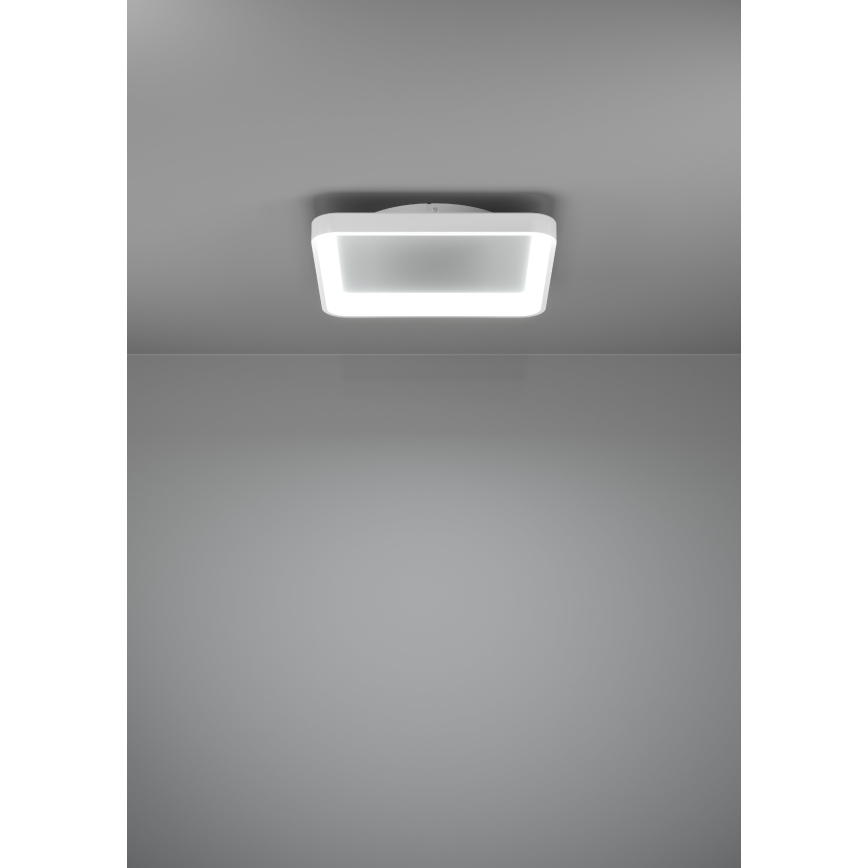 Eglo - LED Dimmable φωτιστικό οροφής LORETELLO LED/12W/230V λευκό + τηλεχειριστήριο