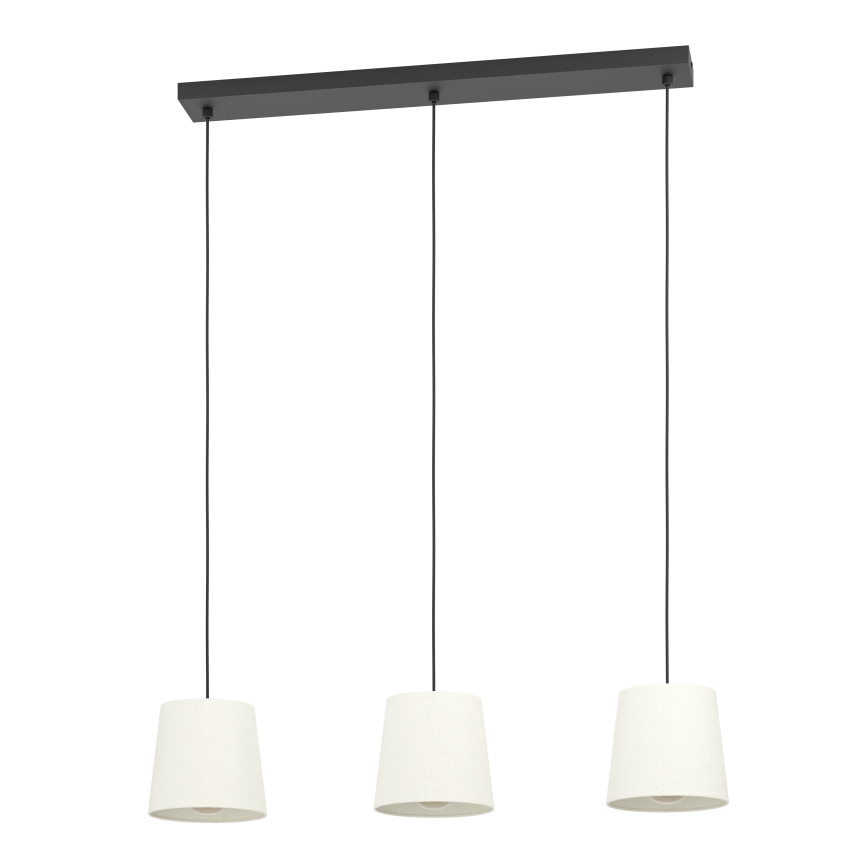 Eglo - Κρεμαστό φωτιστικό οροφής 3xE27/60W/230V λευκό