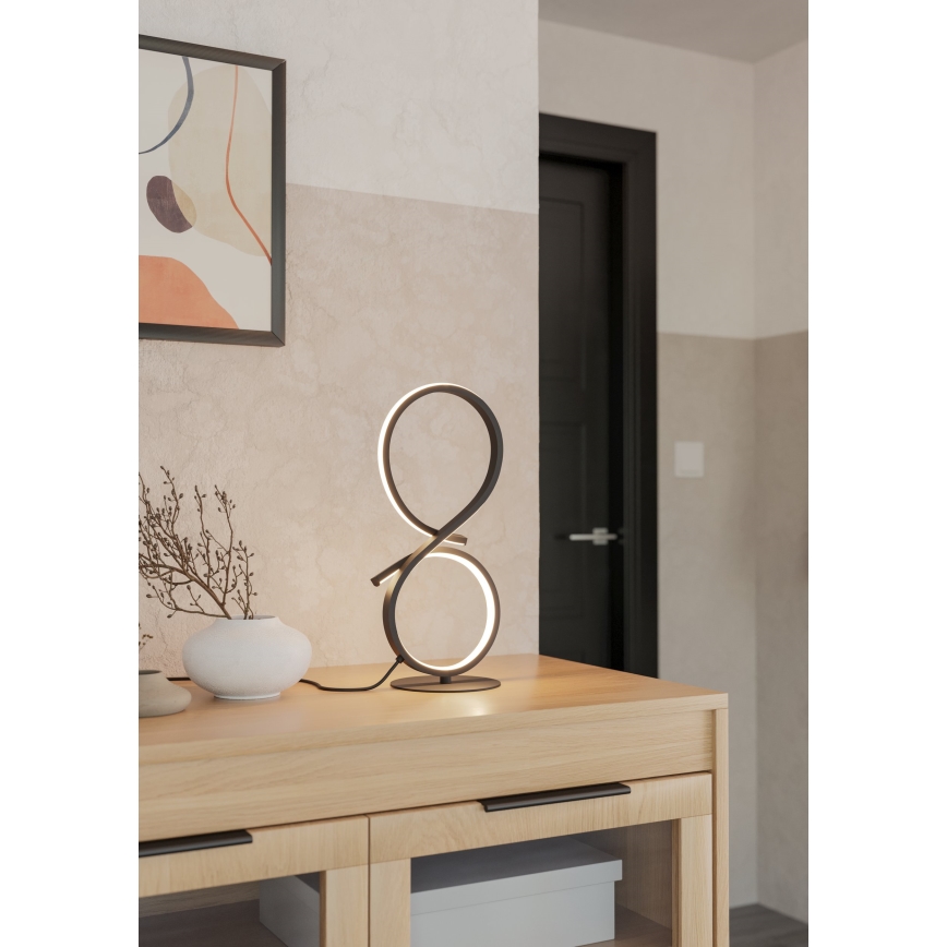 Eglo - Επιτραπέζιο φωτιστικό LED LED/11,4W/230V 3000K μαύρο