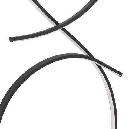 Eglo - Επιδαπέδια λάμπα LED LED/20W/230V 3000K μαύρο