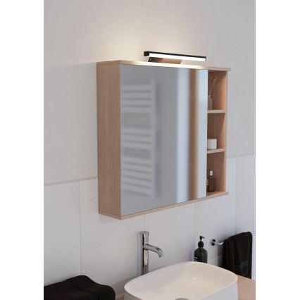 Eglo - LED RGBW Dimming μπάνιο φωτισμός καθρέφτη LED/12W/230V 2700-6500K IP44 μαύρο