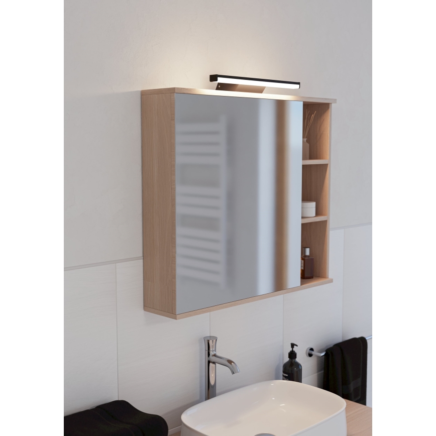 Eglo - LED RGBW Dimming μπάνιο φωτισμός καθρέφτη LED/12W/230V 2700-6500K IP44 μαύρο