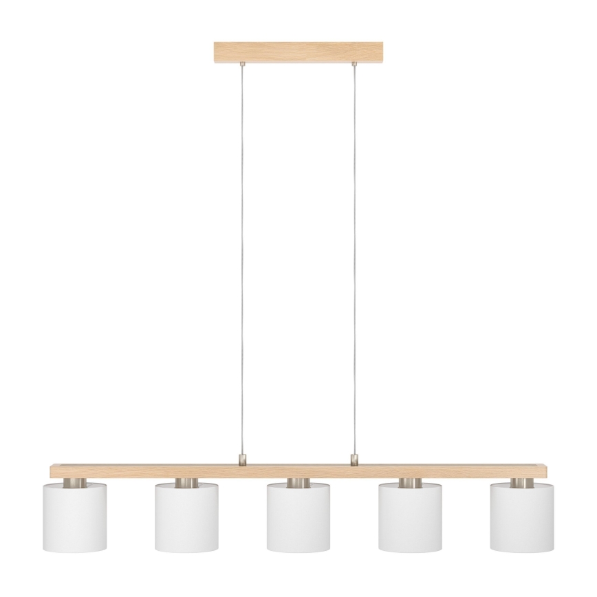 Eglo - Κρεμαστό φωτιστικό με καλώδιο 5xE27/28W/230V