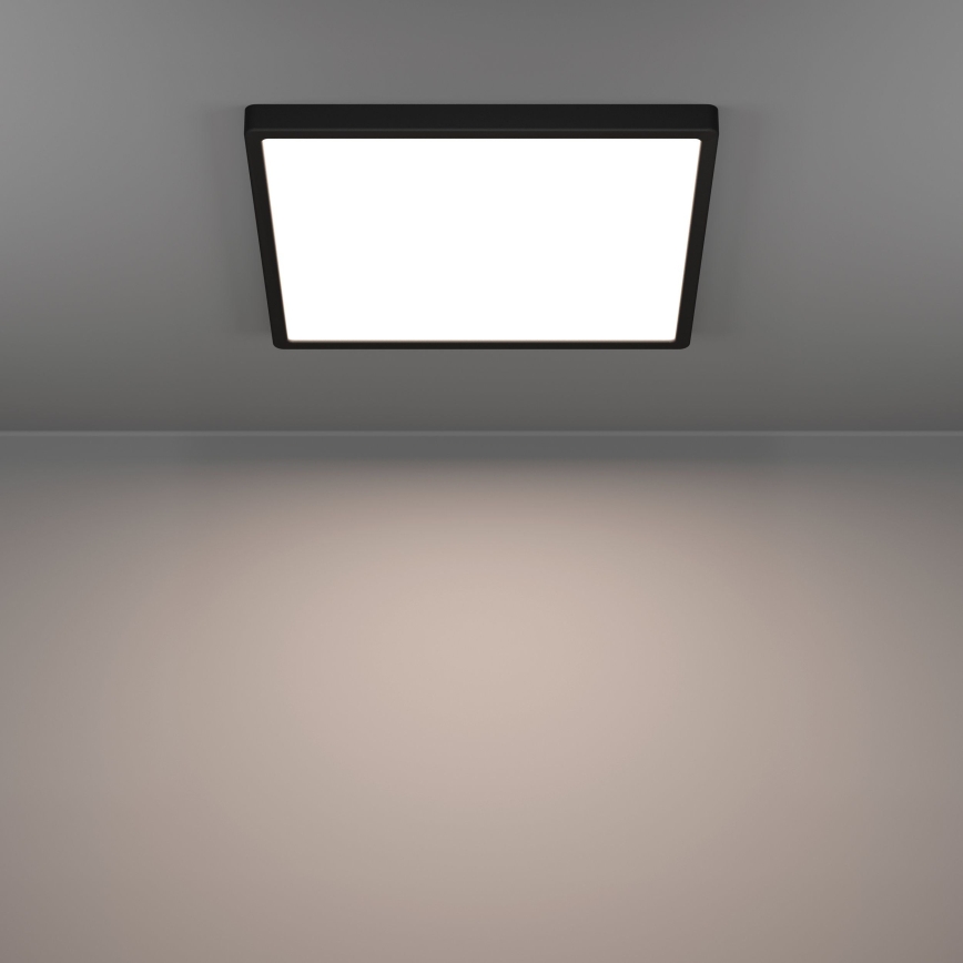 Eglo - LED φωτιστικό οροφής LED/17,5W/230V 2700/4000/6500K 39x39 cm μαύρο