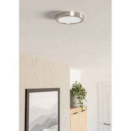 Eglo - Φωτιστικό οροφής LED 7,5W/230V 2700/4000/6500K διάμ. 16,6 cm ματ χρώμιο