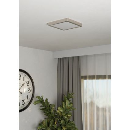 Eglo - LED Φωτιστικό οροφής LED/10,5W/230V 2700/4000/6500K 22x22 cm ματ χρώμιο