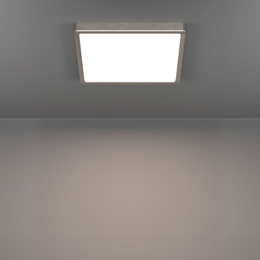 Eglo - Φωτιστικό οροφής LED/13W/230V 2700/4000/6500K 29x29 cm ματ χρώμιο