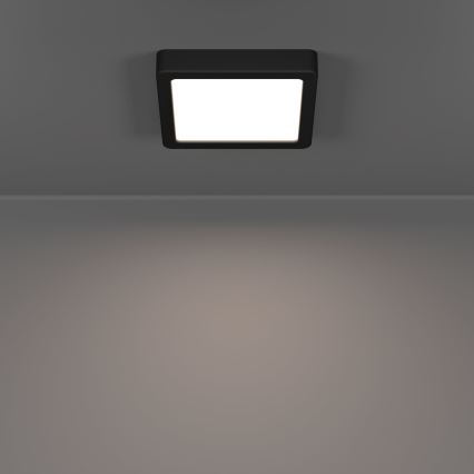 Eglo - Φωτιστικό οροφής για μπάνιο LED/7W/230V 2700/4000/6500K 15x15 cm IP44 μαύρο