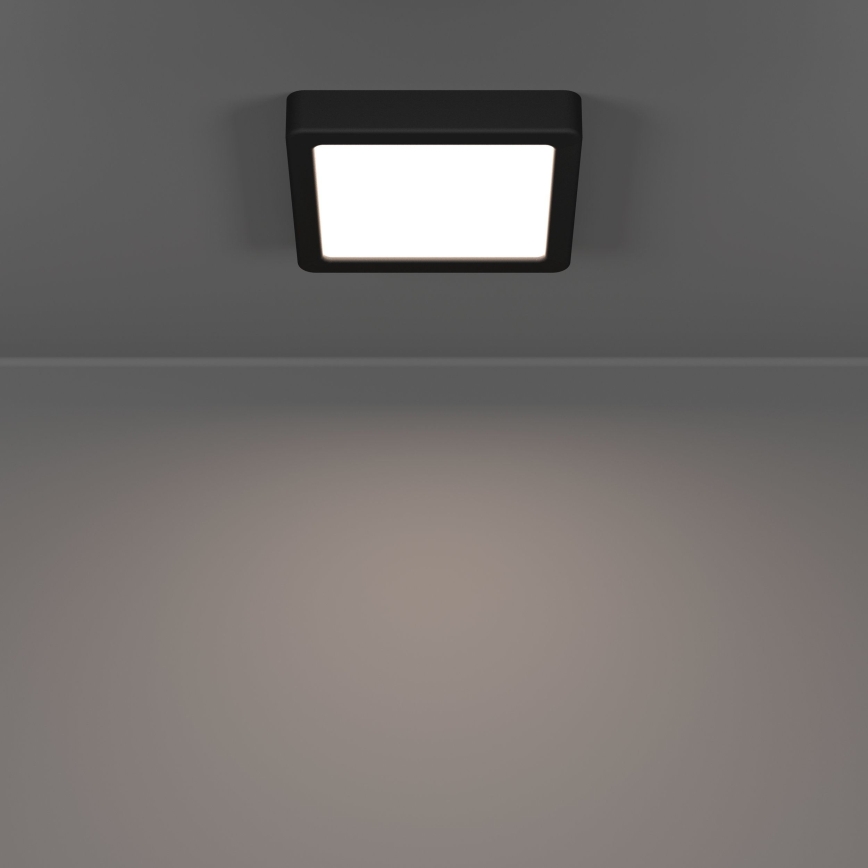 Eglo - Φωτιστικό οροφής για μπάνιο LED/7W/230V 2700/4000/6500K 15x15 cm IP44 μαύρο
