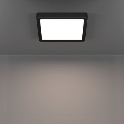 Eglo - Φωτιστικό οροφής LED για μπάνιο LED/10,5W/230V 2700/4000/6500K 22x22 cm IP44 μαύρο