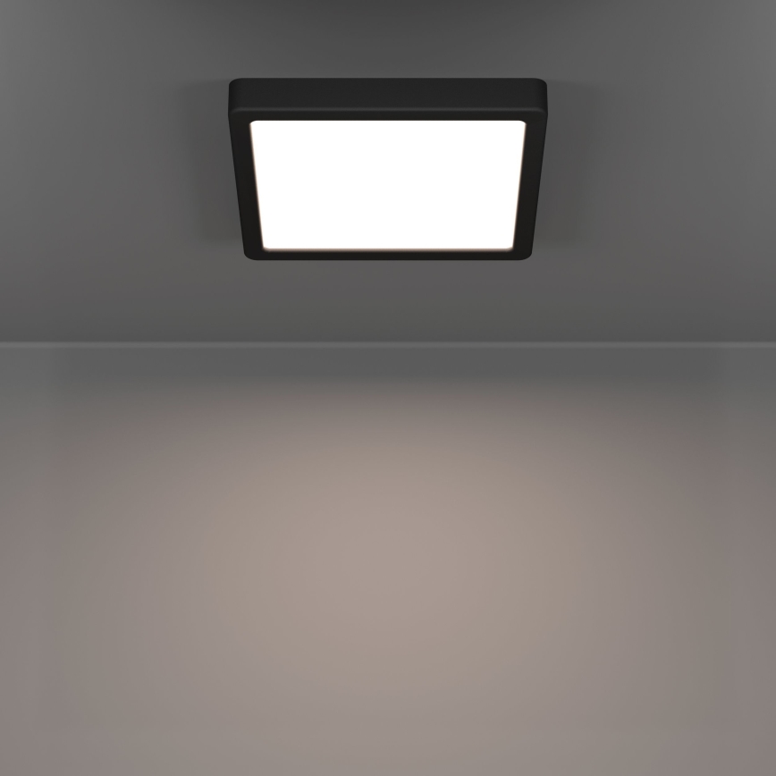 Eglo - Φωτιστικό οροφής LED για μπάνιο LED/10,5W/230V 2700/4000/6500K 22x22 cm IP44 μαύρο