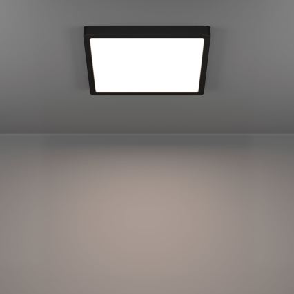 Eglo - LED φωτιστικό οροφής μπάνιου LED/13W/230V 29x29 cm IP44 μαύρο