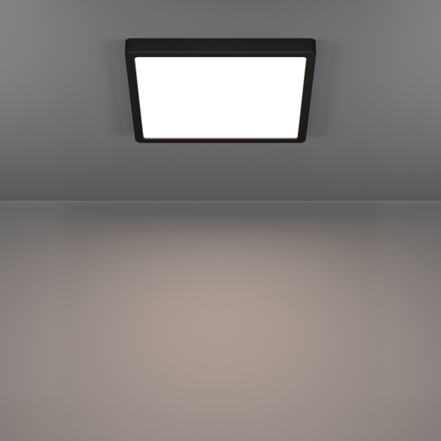 Eglo - LED φωτιστικό οροφής μπάνιου LED/13W/230V 29x29 cm IP44 μαύρο