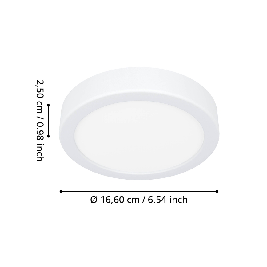 Eglo - LED Φωτιστικό οροφής για μπάνιο LED/7,5W/230V 2700/4000/6500K Ø 16,6 cm IP44 λευκό