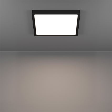 Eglo - LED RGBW ρυθμιζόμενο φωτιστικό οροφής μπάνιου LED/13,5W/230V 2700-6500K 29,5x29,5 cm IP44 μαύρο