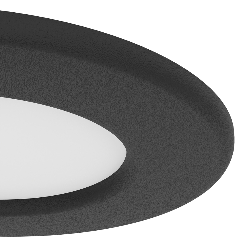 Eglo - Σετ 3x εντοιχισμένα LED φωτιστικά οροφής LED/3,7W/230V 2700/4000/6500K διάμ. 8,8 cm μαύρο