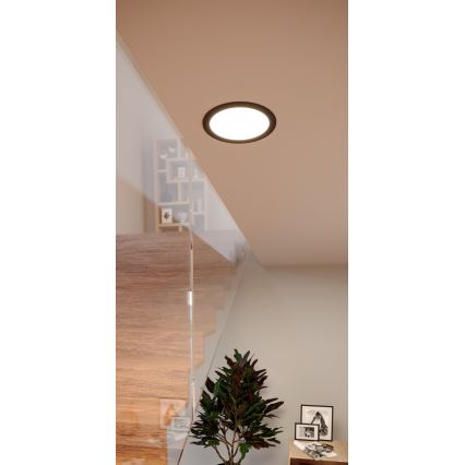 Eglo - LED χωνευτό φωτιστικό LED/10,5W/230V 2700/4000/6500K Ø 16,8 cm μαύρο