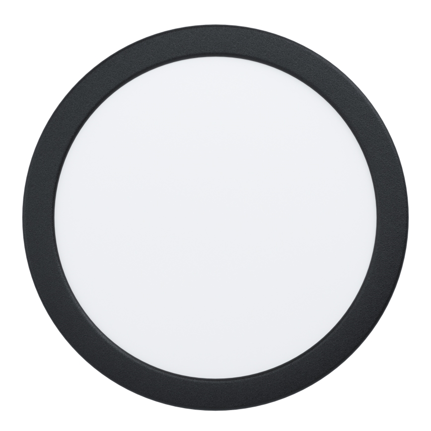 Eglo - Εντοιχισμένο φωτιστικό LED/18,5W/230V 2700/4000/6500K διάμ. 21,6 εκ. μαύρο