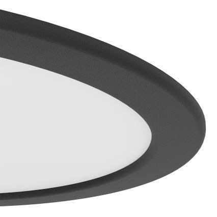 Eglo - Εντοιχισμένο φωτιστικό LED/18,5W/230V 2700/4000/6500K διάμ. 21,6 εκ. μαύρο