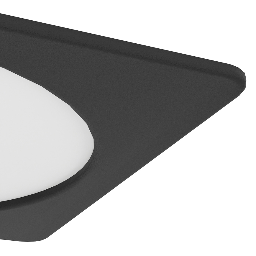 Eglo - Εντοιχισμένο LED φωτιστικό οροφής LED/18,5W/230V 2700/4000/6500K 21,6x21,6 cm μαύρο