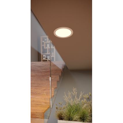 Eglo - LED εντοιχισμένο φωτιστικό οροφής LED/10,5W/230V 2700/4000/6500K Ø 16,8 cm λευκό