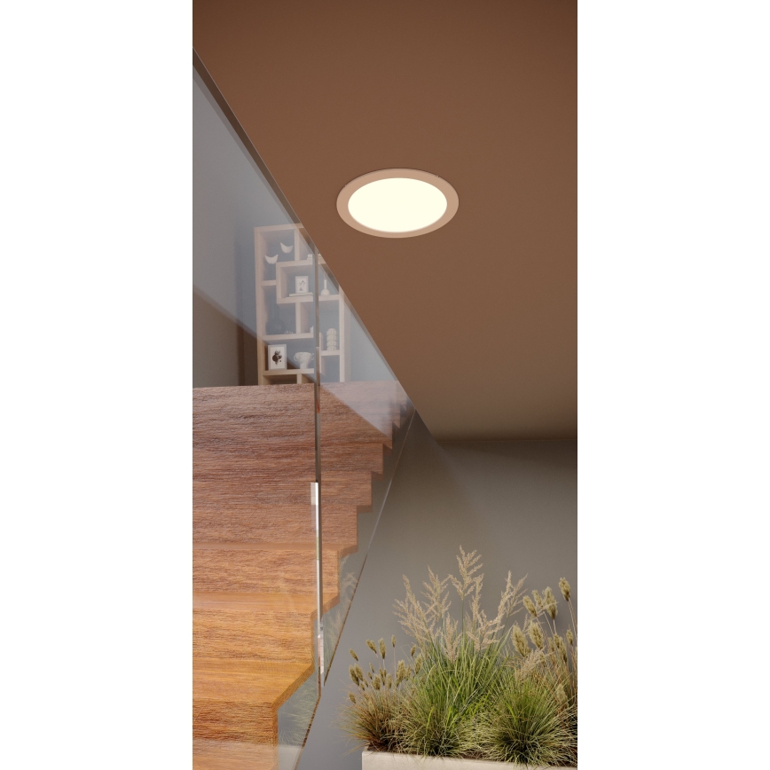 Eglo - LED εντοιχισμένο φωτιστικό οροφής LED/10,5W/230V 2700/4000/6500K Ø 16,8 cm λευκό
