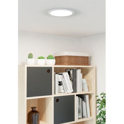 Eglo - Χωνευτό φωτιστικό LED/18,5W/230V 2700/4000/6500K διάμ. 21,6 εκ. λευκό