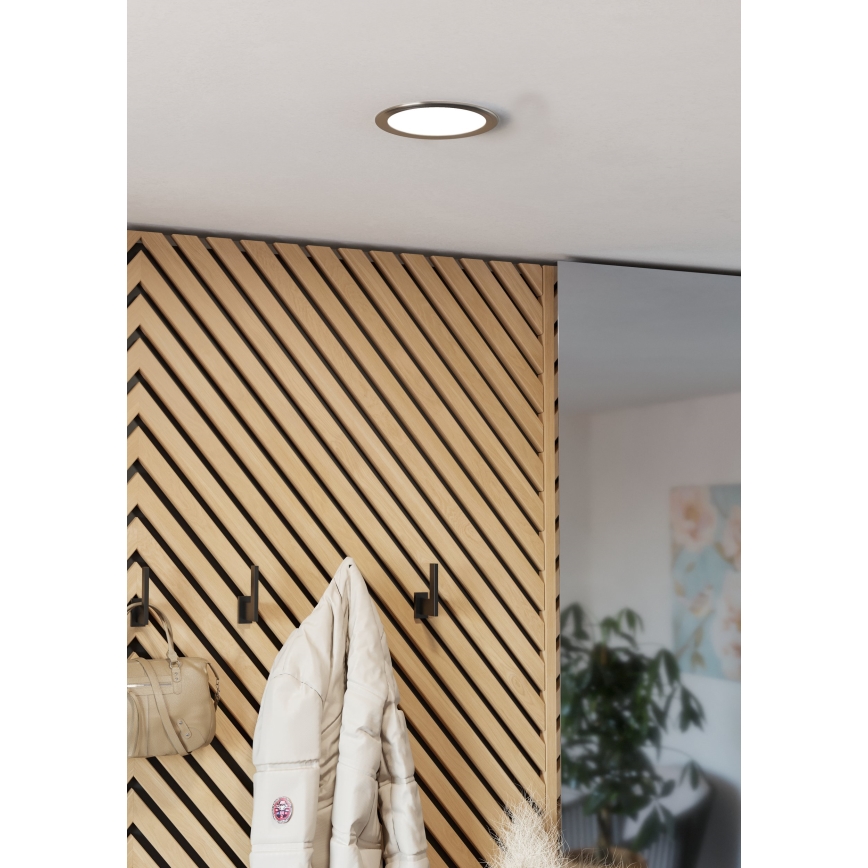 Eglo - LED εντοιχισμένο φωτιστικό οροφής LED/10,5W/230V 2700/4000/6500K Ø 16,8 cm ματ χρώμιο