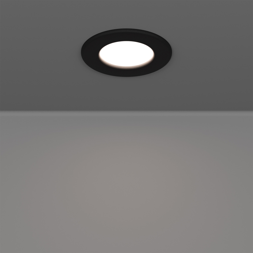 Eglo - Σετ 3x LED RGBW ρυθμιζόμενα χωνευτά φωτιστικά μπάνιου LED/2,8W/230V 2700-6500K διάμ. 8,8 cm IP44 μαύρο