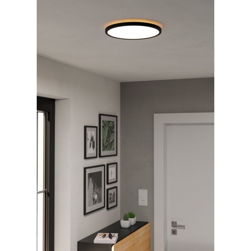 Eglo - Φωτιστικό οροφής μπάνιου LED LED/13,9W/230V 2700/4000/6500K διάμετρος 30 cm IP44 μαύρο