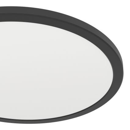 Eglo - Φωτιστικό οροφής μπάνιου LED LED/18,5W/230V 2700K/4000K/6500K διάμετρος 38,9 cm IP44 μαύρο