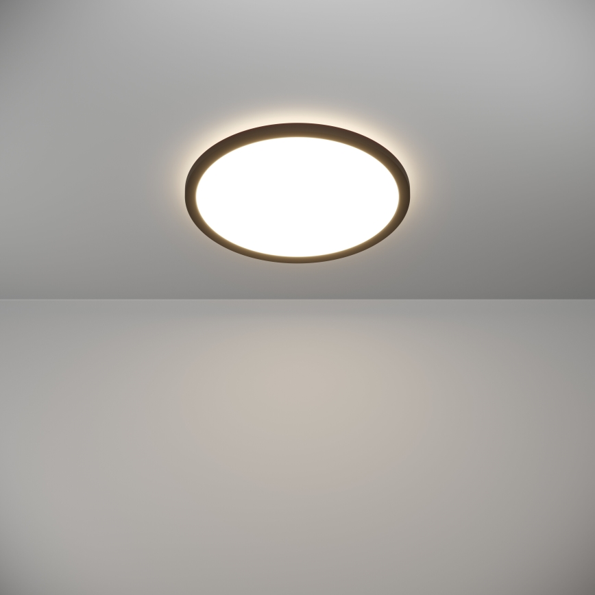 Eglo - Φωτιστικό οροφής μπάνιου LED LED/18,5W/230V 2700K/4000K/6500K διάμετρος 38,9 cm IP44 μαύρο