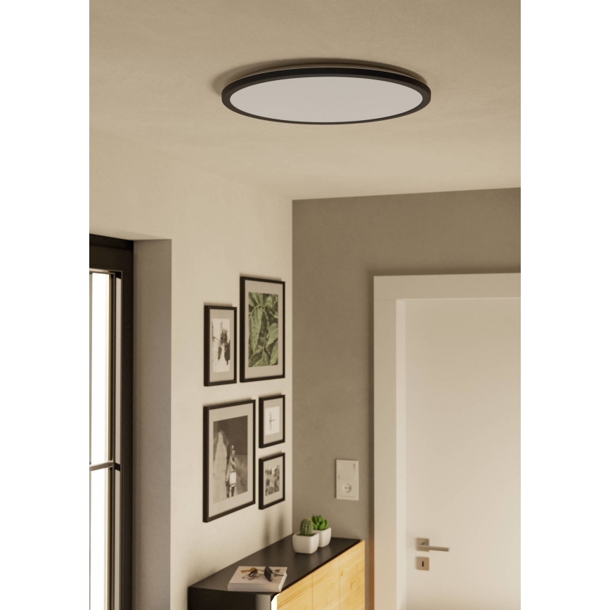 Eglo - Φωτιστικό οροφής μπάνιου LED LED/16,8W/230V 2700/4000/6500K διάμετρος 50 cm IP44 μαύρο