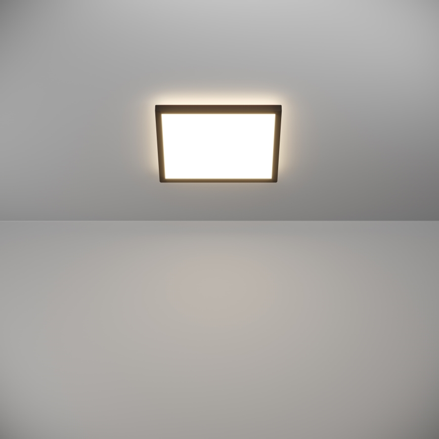 Eglo - Φωτιστικό οροφής μπάνιου LED LED/13,4W/230V 2700/4000/6500K 29x29 cm IP44 μαύρο