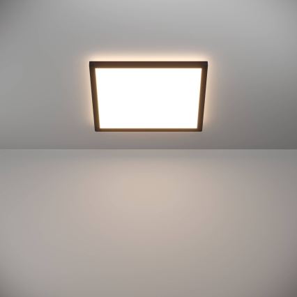 Eglo - Φωτιστικό οροφής μπάνιου LED LED/17,6W/230V 2700/4000/6500K 39x39 cm IP44 μαύρο