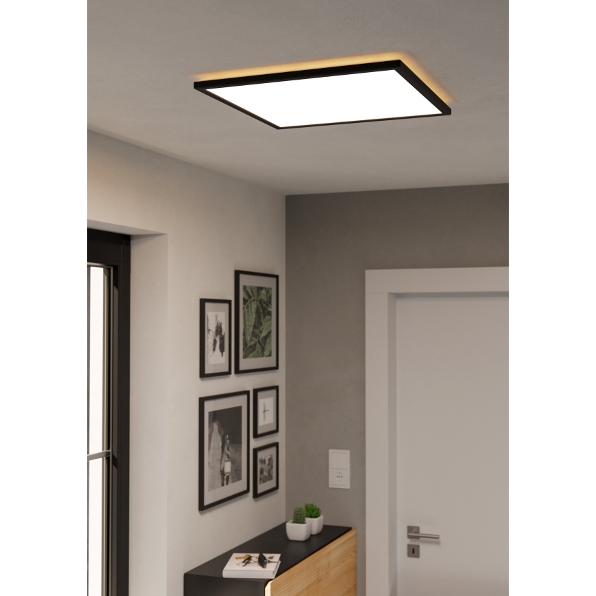 Eglo - Φωτιστικό οροφής μπάνιου LED LED/17W/230V 2700/4000/6500K 50x50 cm IP44 μαύρο