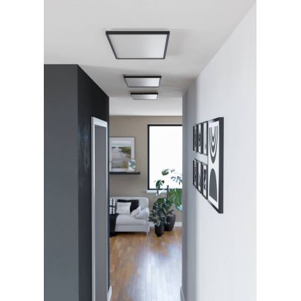 Eglo - Φωτιστικό οροφής μπάνιου LED LED/17,2W/230V 2700/4000/6500K 30x57 cm IP44 μαύρο