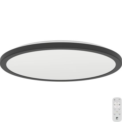 Eglo - Φωτιστικό οροφής μπάνιου dimming LED LED/18,5W/230V 2700-6500K διάμετρος 38,9 cm IP44 μαύρο + τηλεχειριστήριο