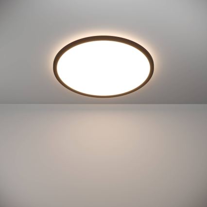 Eglo - Φωτιστικό οροφής μπάνιου dimming LED LED/16,8W/230V 2700-6500K διάμετρος 50 cm IP44 μαύρο + τηλεχειριστήριο
