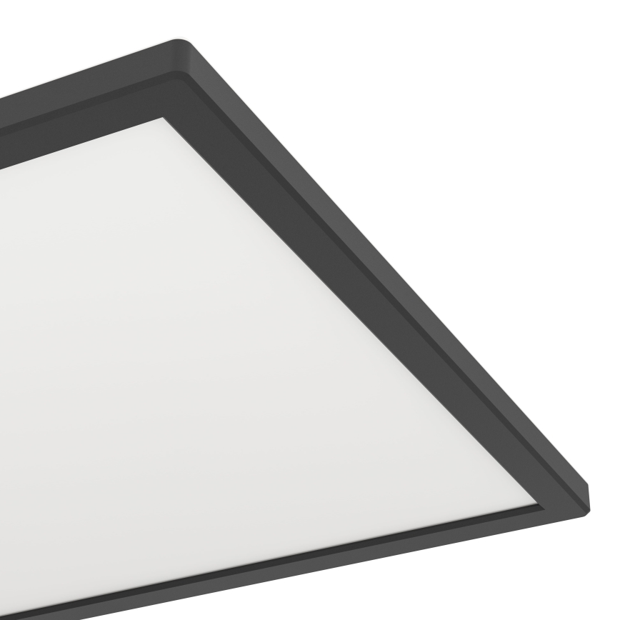 Eglo - Φωτιστικό οροφής μπάνιου dimming LED LED/17,6W/230V 2700-6500K 39x39 cm IP44 μαύρο + τηλεχειριστήριο