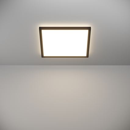 Eglo - Φωτιστικό οροφής μπάνιου dimming LED LED/17,6W/230V 2700-6500K 39x39 cm IP44 μαύρο + τηλεχειριστήριο