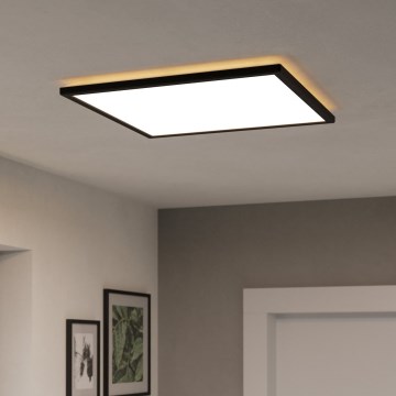 Eglo 901457 - Φωτιστικό οροφής μπάνιου dimming LED LED/17W/230V 2700-6500K 50x50 cm IP44 μαύρο + τηλεχειριστήριο
