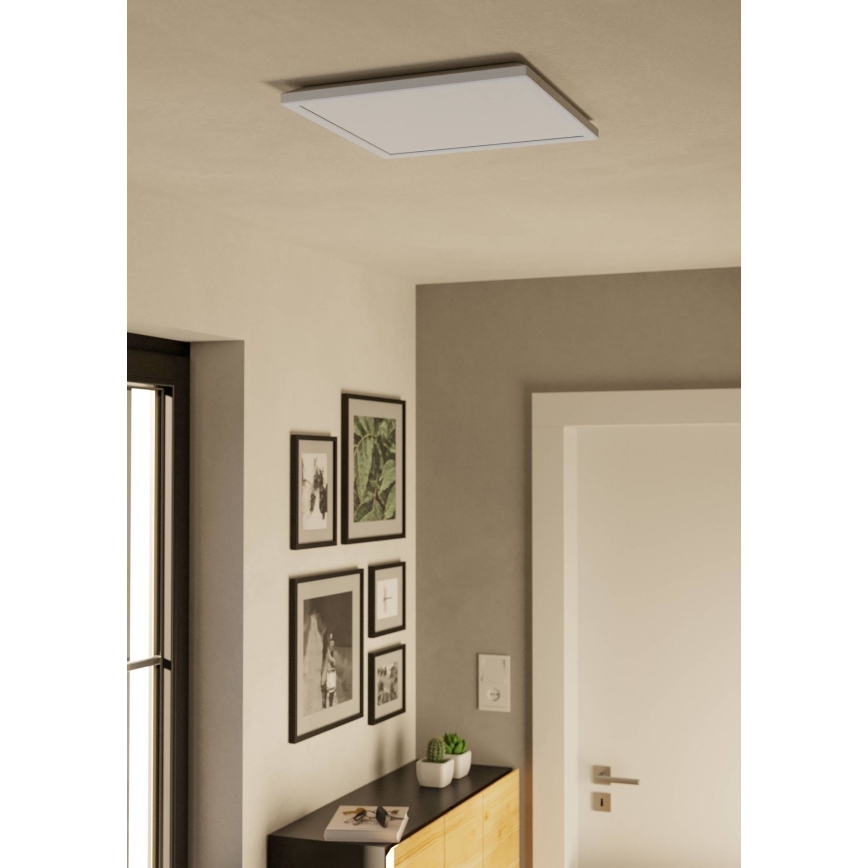 Eglo - Φωτιστικό οροφής μπάνιου dimming LED LED/17,6W/230V 2700-6500K 39x39 cm IP44 λευκό + τηλεχειριστήριο