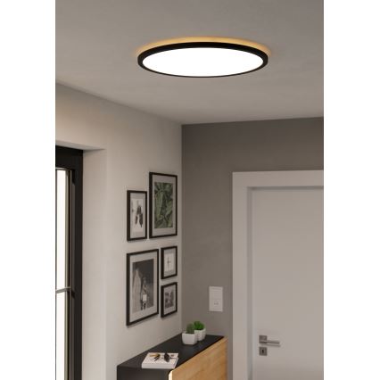 Eglo - LED RGBW Φωτιστικό οροφής μπάνιου dimming LED/16,8W/230V 2700-6500K διάμετρος 50 cm IP44 μαύρο ZigBee