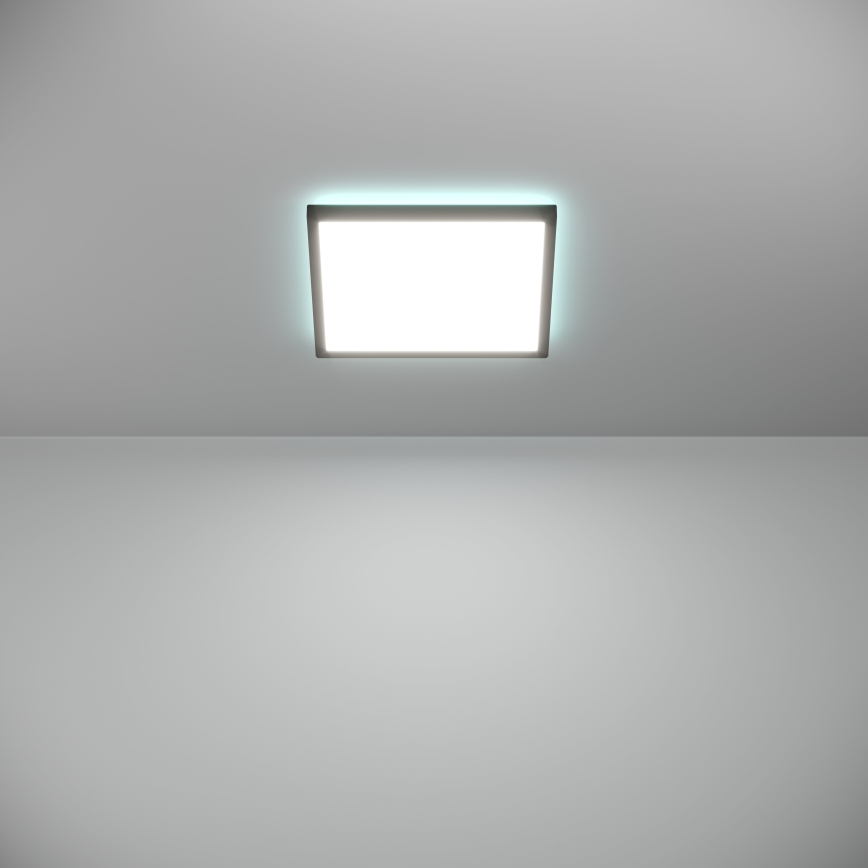 Eglo - LED RGBW Φωτιστικό οροφής μπάνιου dimming LED/13,4W/230V 2700-6500K 29x29 cm IP44 μαύρο