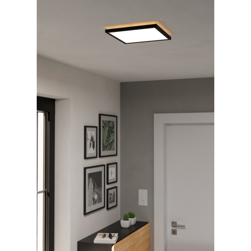 Eglo - LED RGBW Φωτιστικό οροφής μπάνιου dimming LED/13,4W/230V 2700-6500K 29x29 cm IP44 μαύρο