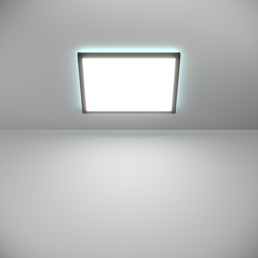 Eglo - LED RGBW Φωτιστικό οροφής μπάνιου dimming LED/17,6W/230V 2700-6500K 39x39 cm IP44 μαύρο ZigBee