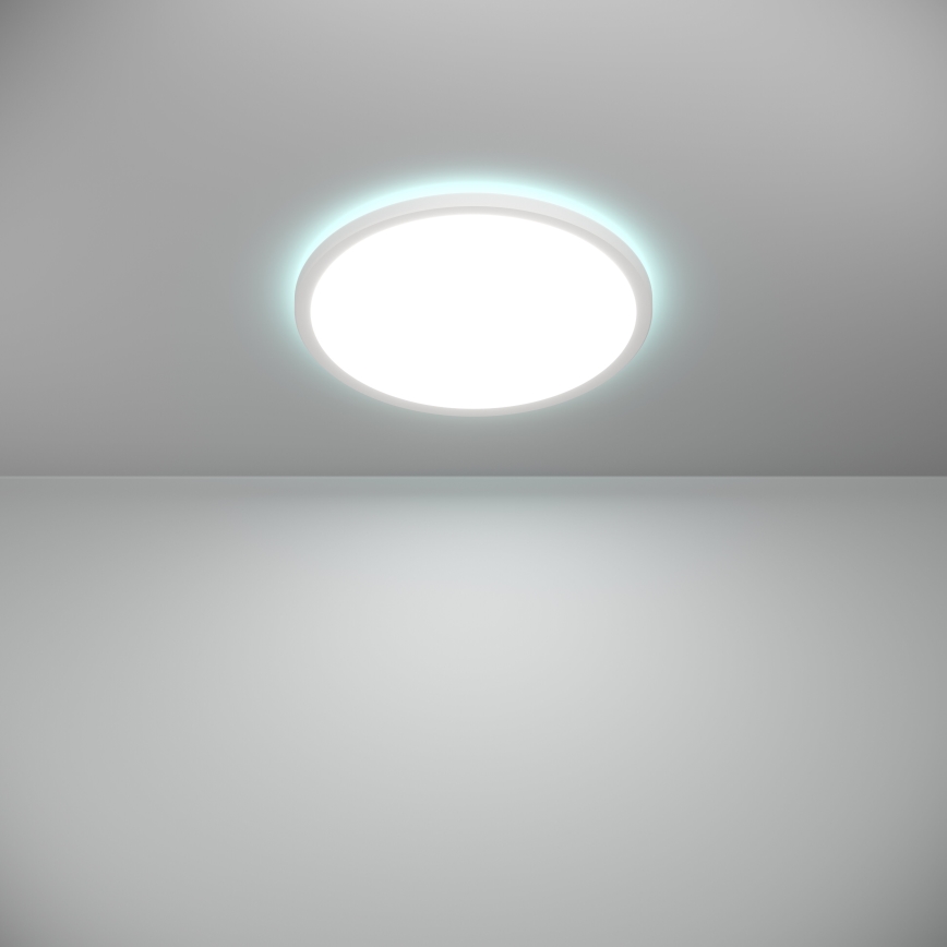 Eglo - LED RGBW Φωτιστικό οροφής μπάνιου dimming LED/18,5W/230V 2700-6500K διάμετρος 38,9cm IP44 λευκό ZigBee